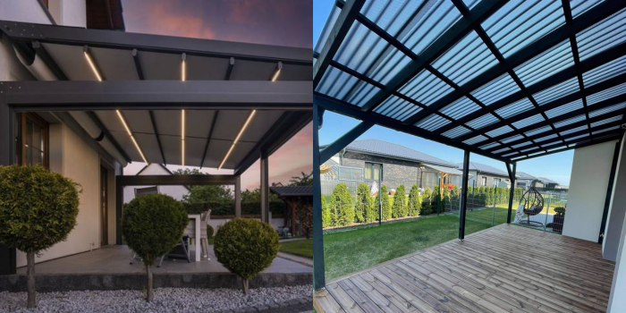 Kuo skiriasi bioklimatinė pergola nuo stoginės terasai