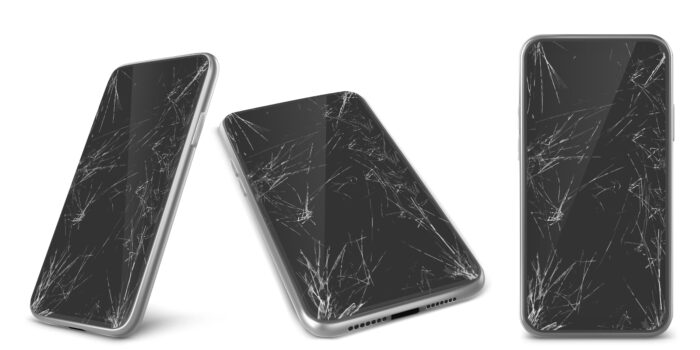 Kuo skiriasi sudužęs telefono stiklas nuo sugadinto ekrano